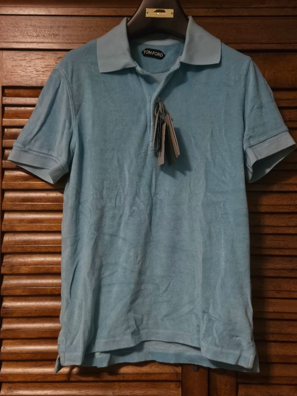 $570 NEW - Tom Ford Polo Towelling Finish Size 48 IT